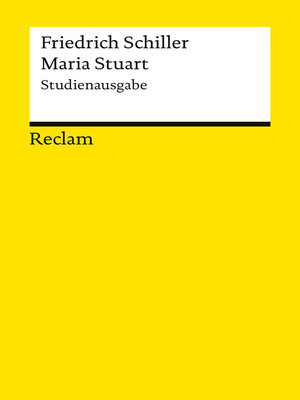 cover image of Maria Stuart. Ein Trauerspiel. Studienausgabe